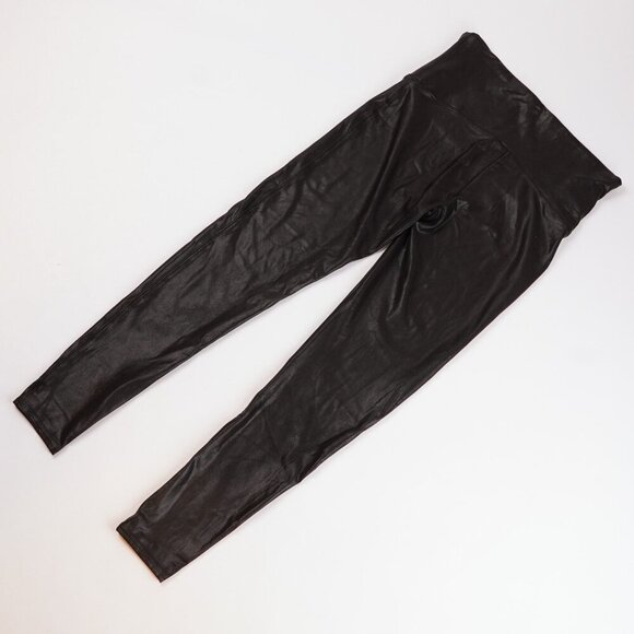 Spanx Black Faux Leather Leggings - Size XL - EUC - Picture 3 of 7